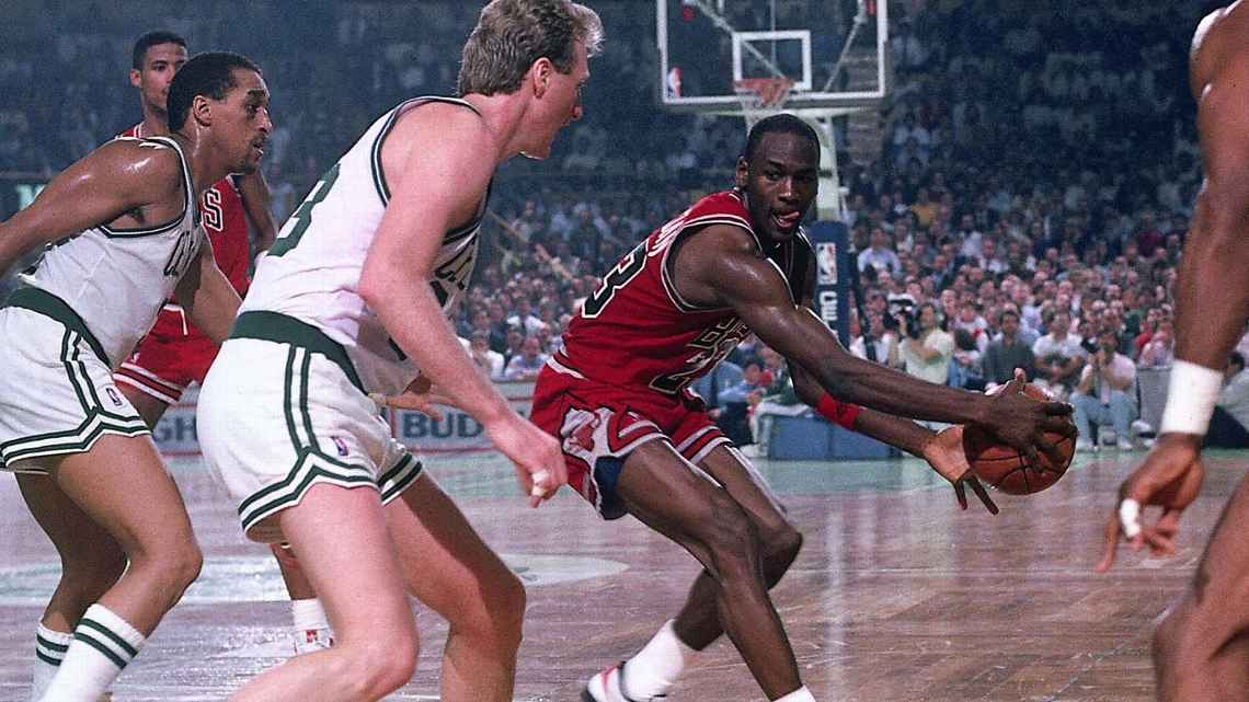Michael Jordan in the 1986-1987 league
