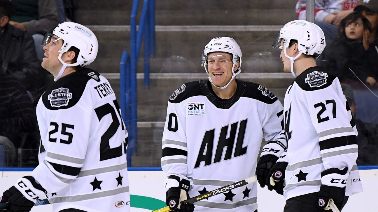 What beauties. They're guests at the Milwaukee Admirals game