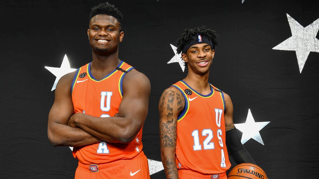 Zion Williamson, Ja Morant lead 2021 Rising Stars roster