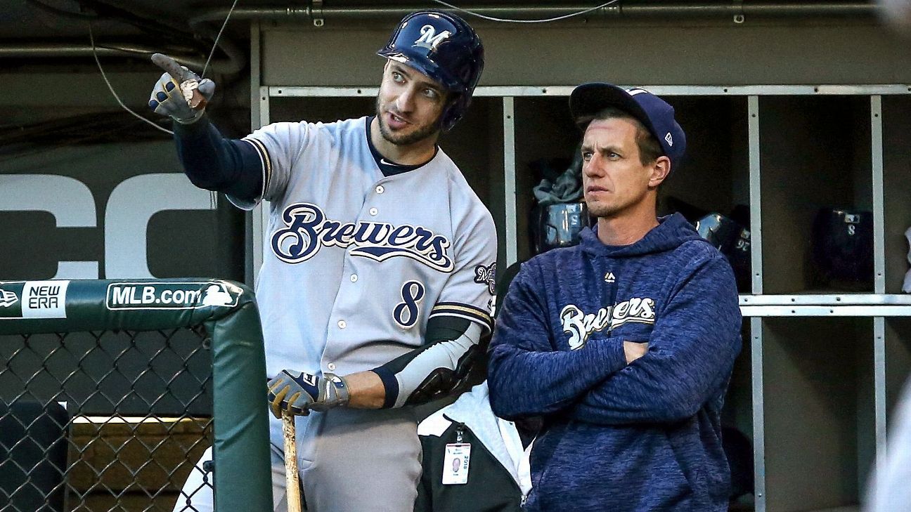 Brewers place OF Ryan Braun on DL with strained left calf