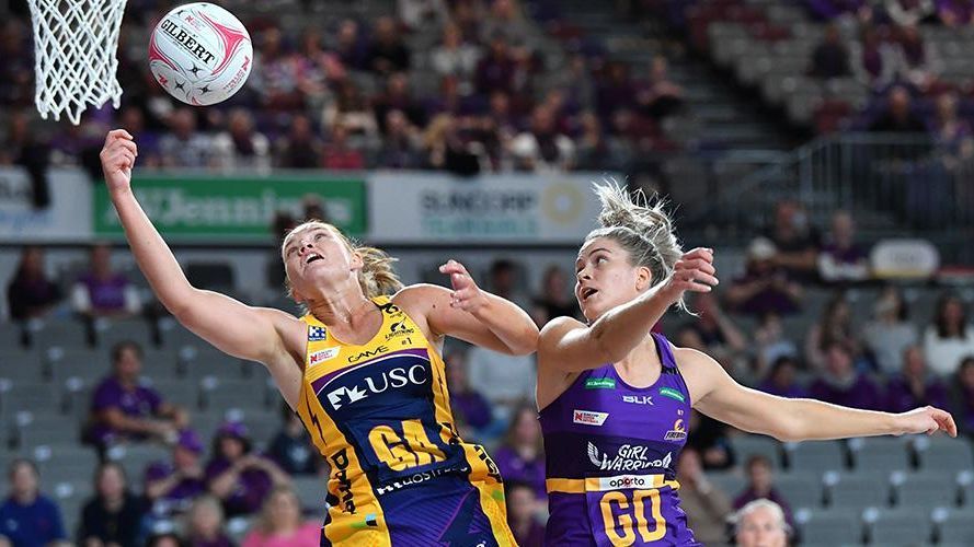Super shot a hit in Lightning netball win against Firebirds ESPN