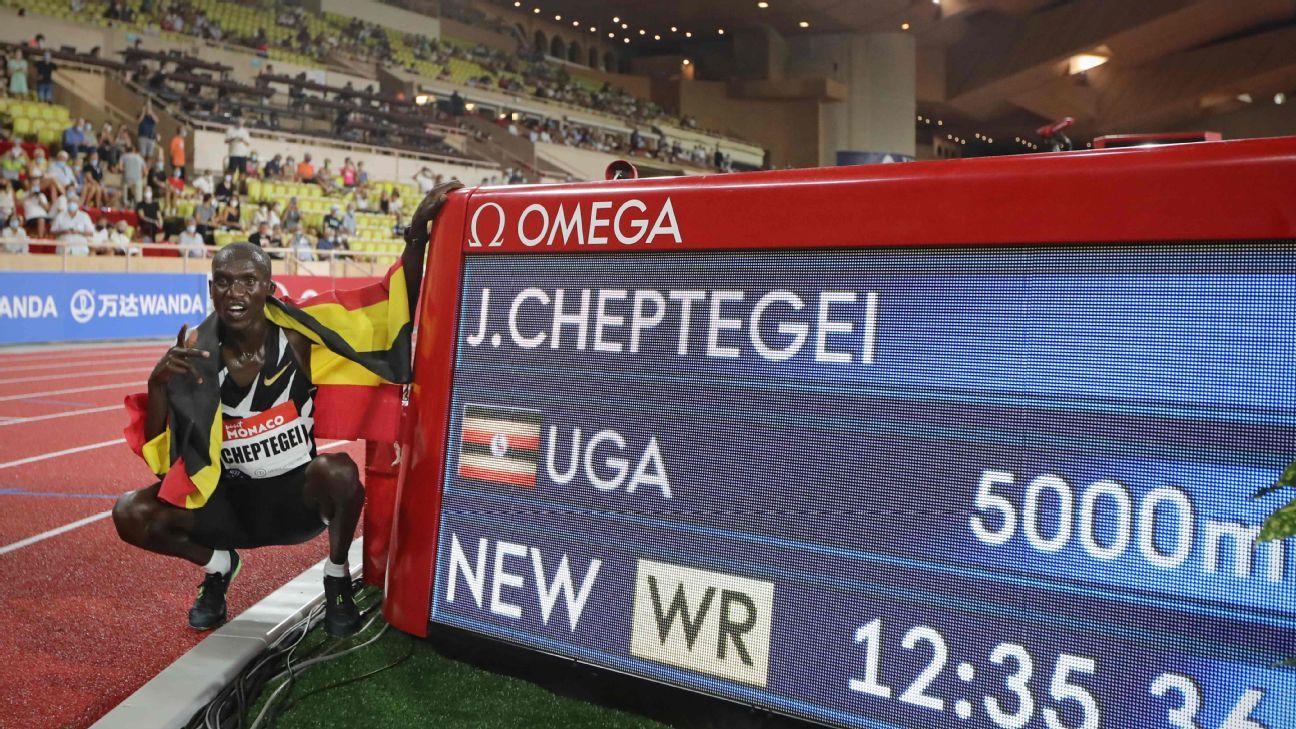 joshua-cheptegei-sets-men-s-5-000-world-record-at-monaco-track-meet-espn