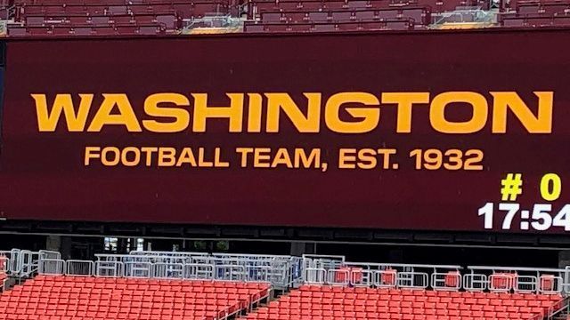 Washington Commanders' banner spotted inside FedExField just hours