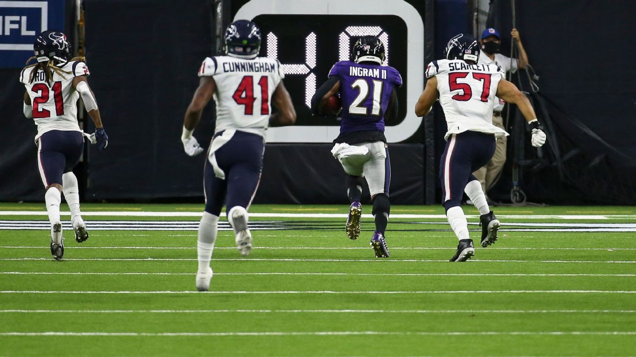 Baltimore Ravens beat Houston Texans, 33-16