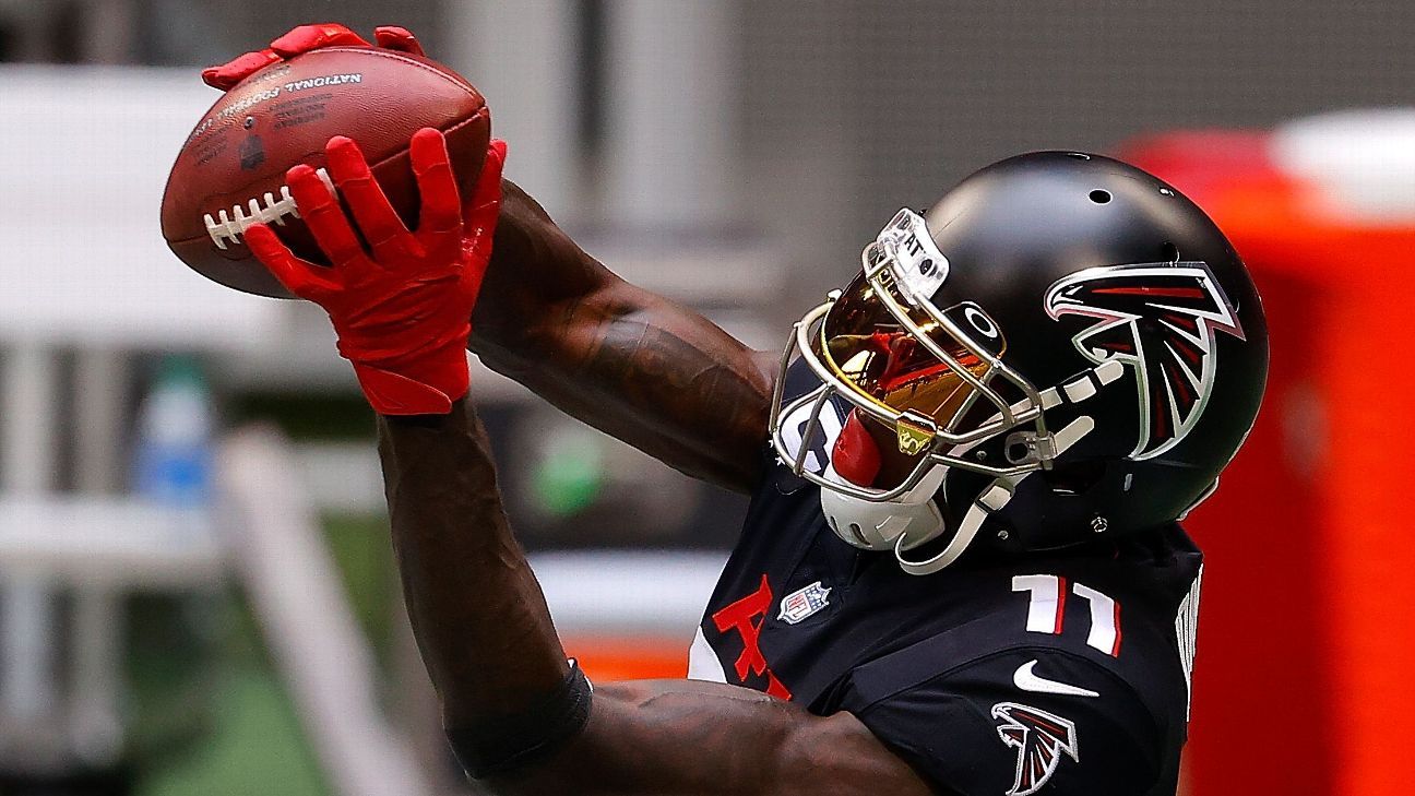 Falcons' Julio Jones to miss game vs. Chargers with hamstring injury