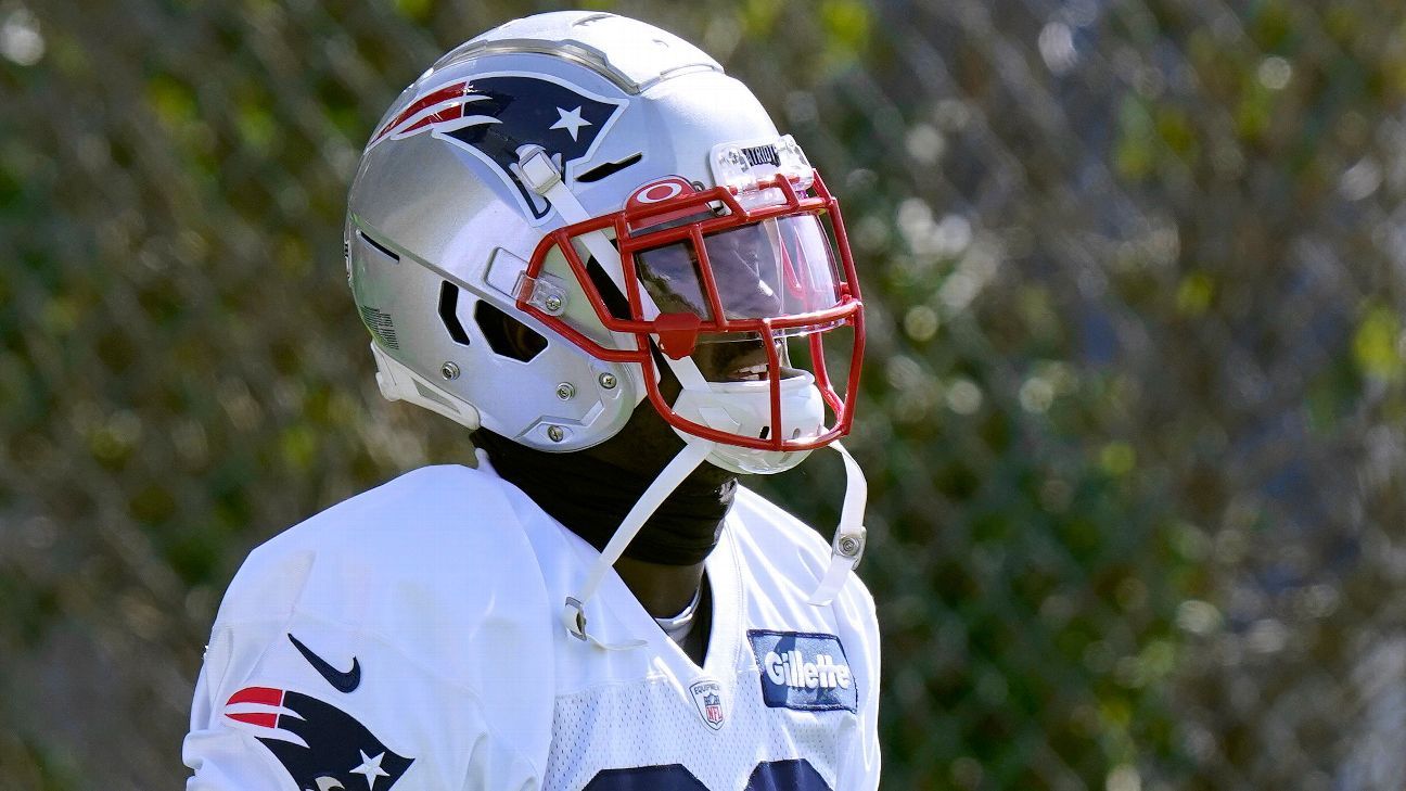 Patriots running back Sony Michel supports and competes with Damien Harris