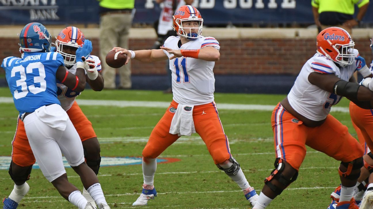 Florida Gators QB Kyle Trask throws for 6 TDs in win over Ole Miss