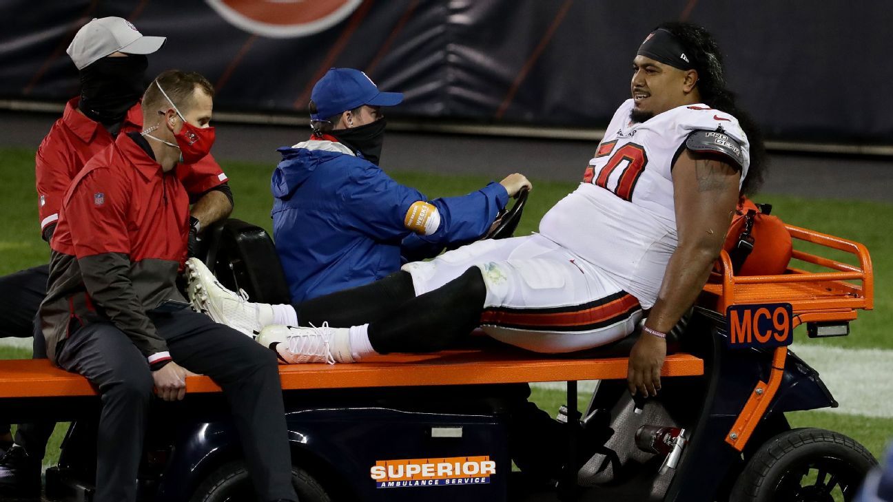 Tampa Bay Buccaneers nose tackle Vita Vea expected to miss rest of the  season after breaking leg, NFL News