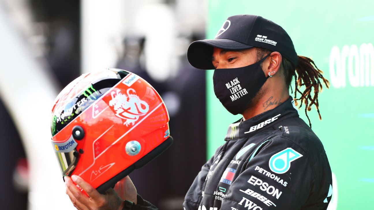 Lewis Hamilton Ties Michael Schumacher S Record Of 91 F1 Race Wins