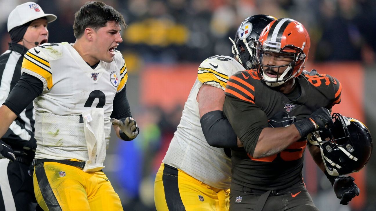 Browns Steelers live stream betting line AFC wild card COVID outbreak