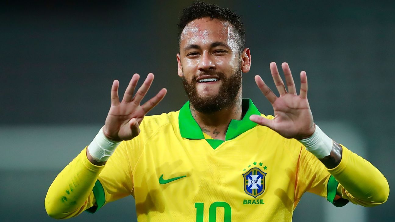 Neymar superó a Ronaldo como goleador de Brasil y va por el récord de Pelé