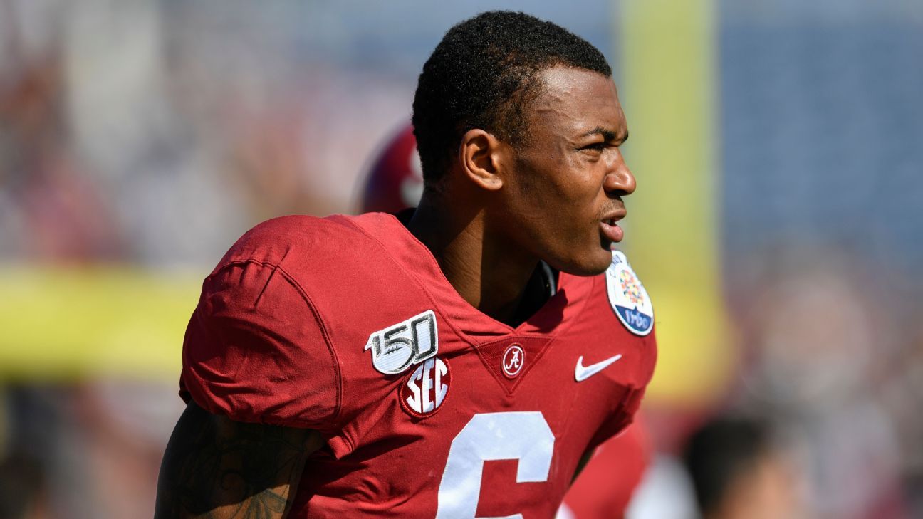 Alabama DB Devonta Smith growing as viable option in secondary