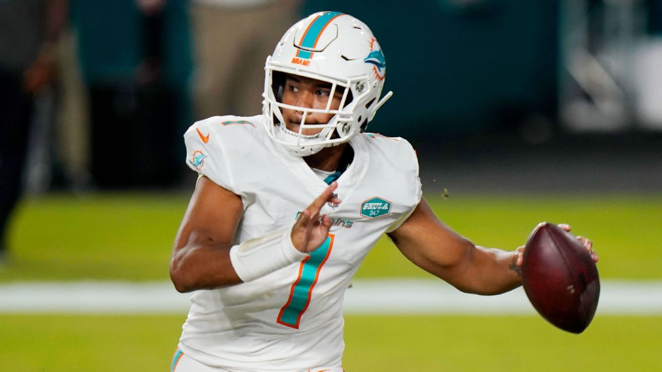 Tagovailoa to prepare this week as Dolphins starter