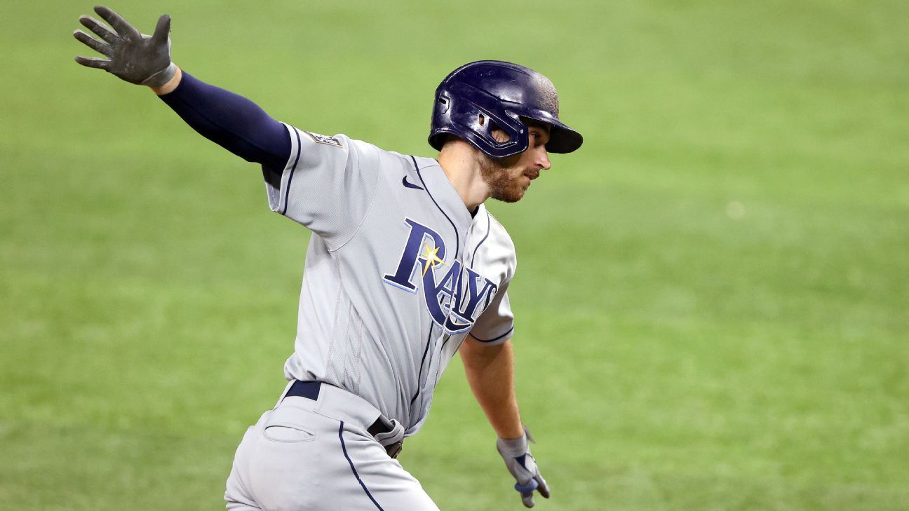 Tampa Bay Rays walk off for win over Los Angeles Dodgers to even