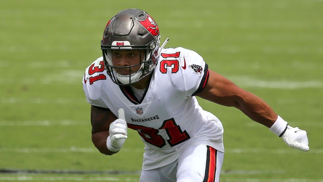 Bucs rule out 3 players for Sunday's game vs. Steelers