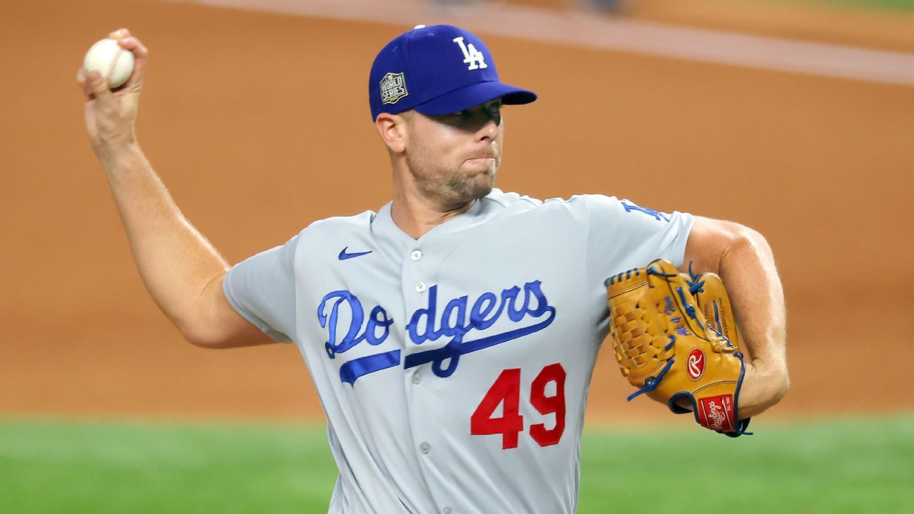 GLENDALE, AZ - FEBRUARY 20: Los Angeles Dodgers pitcher Blake