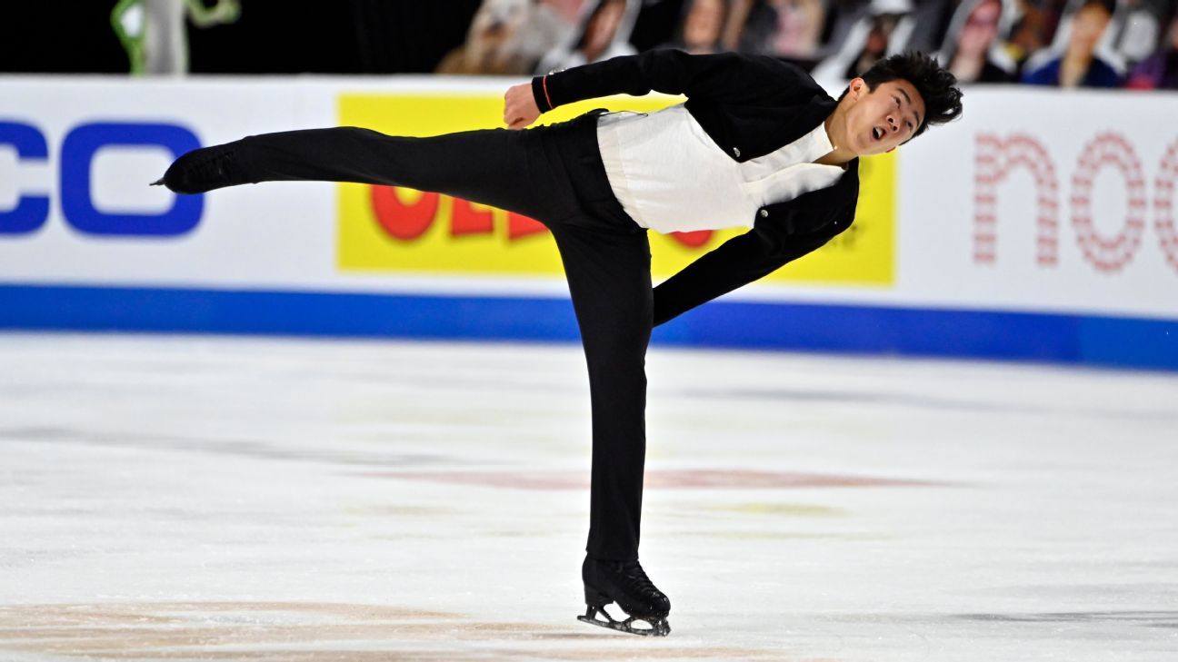 Nathan Chen leads after personal best in Skate America men's short