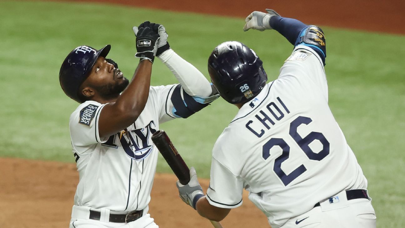 Rays' Arozarena sets record for most HRs in single postseason