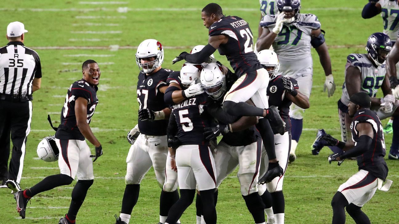 Arizona Cardinals win on OT field goal to knock Seattle Seahawks from ranks  of unbeaten - ESPN