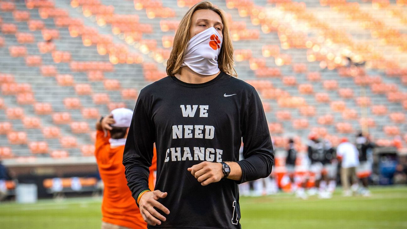 Watch Clemson QB Trevor Lawrence throw a 64-yard touchdown on his first  snap against Texas A&M