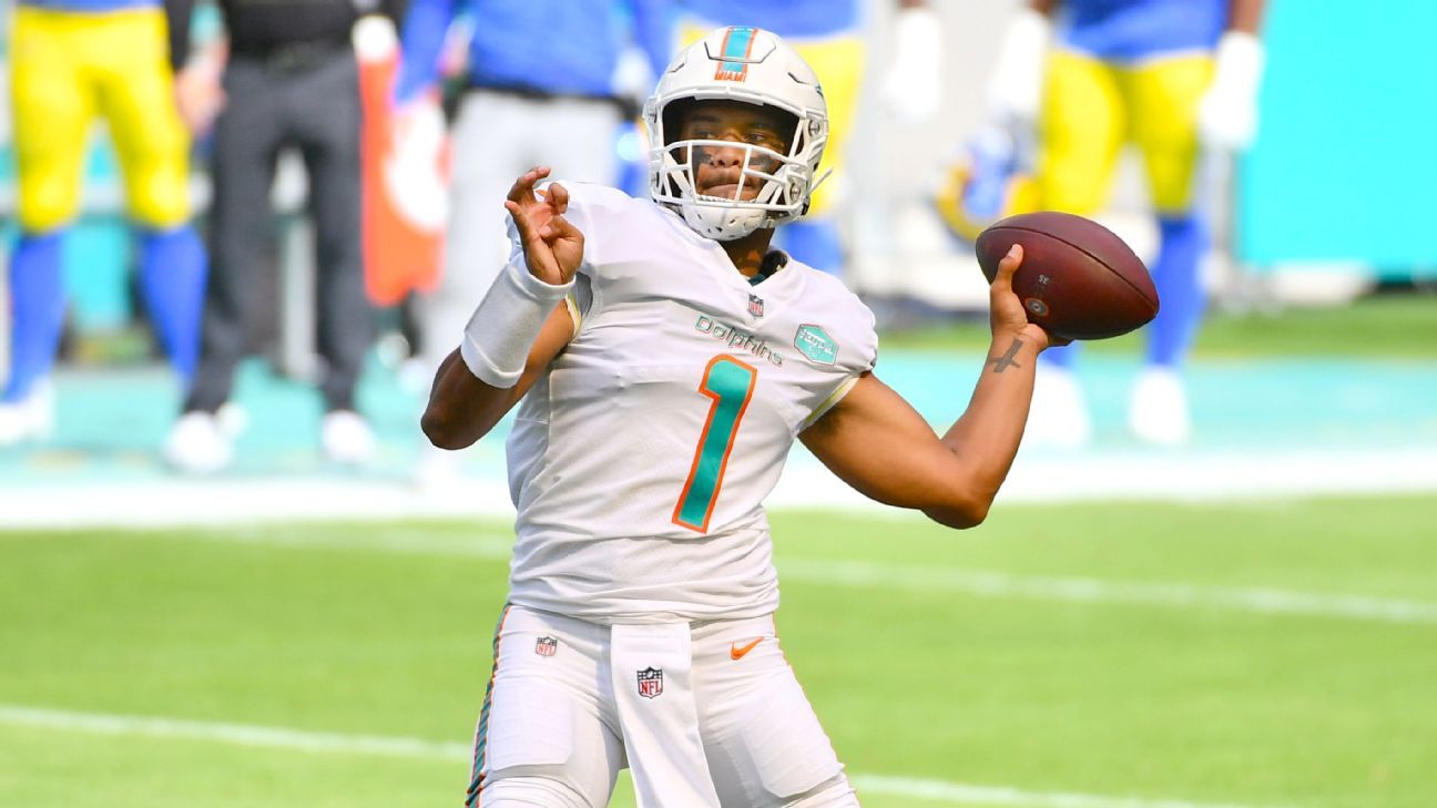 NFL Auction selling first Dolphins jersey signed by Tua Tagovailoa