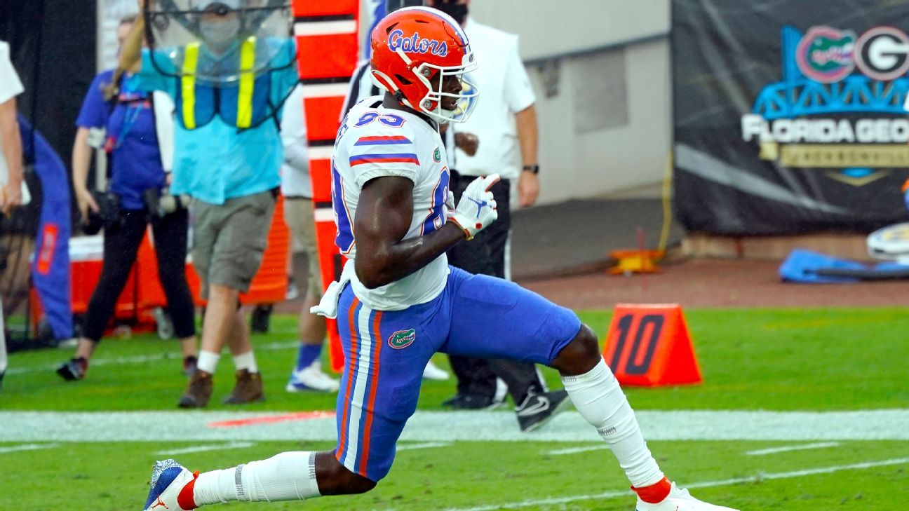 Gators top 2 receivers among those out vs. FSU