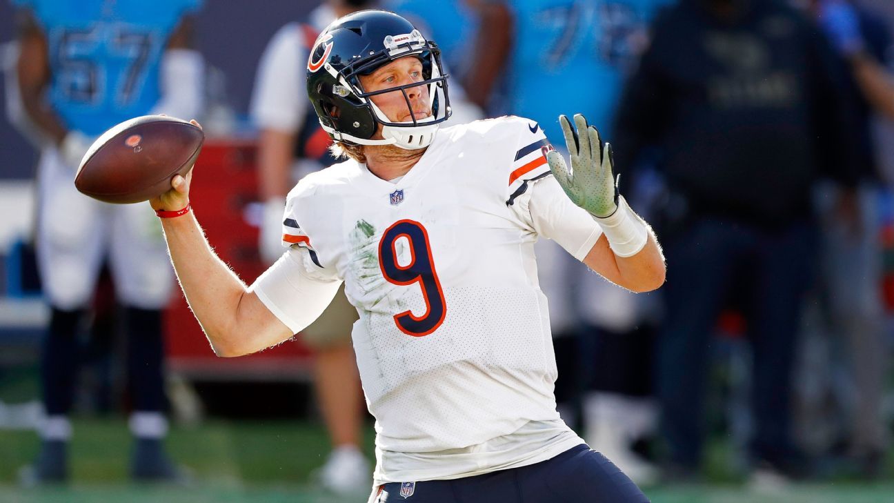 Chicago Bears coach Matt Nagy 'absolutely' understands other teams' interest in QB Nick Foles