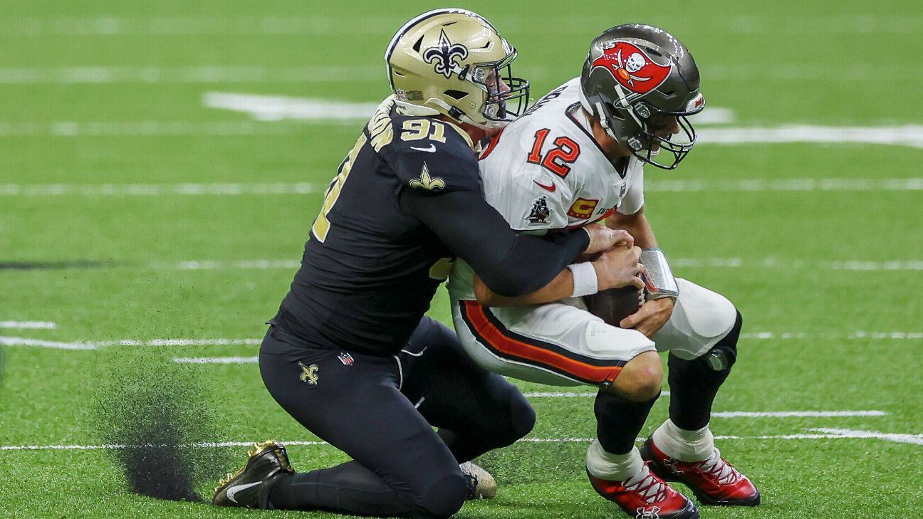 New Orleans Saints without the star DE Trey Hendrickson vs. Chicago Bears