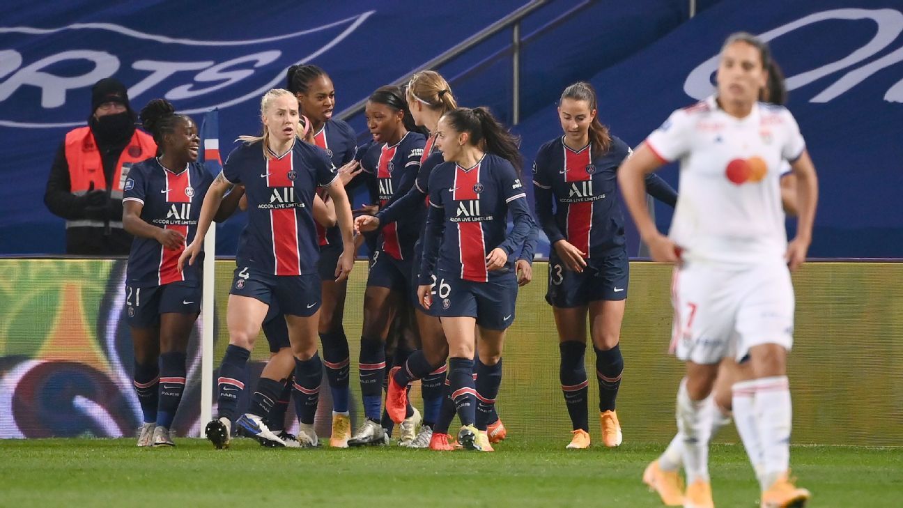 PSG women snap Lyon's 80game unbeaten streak in first league loss