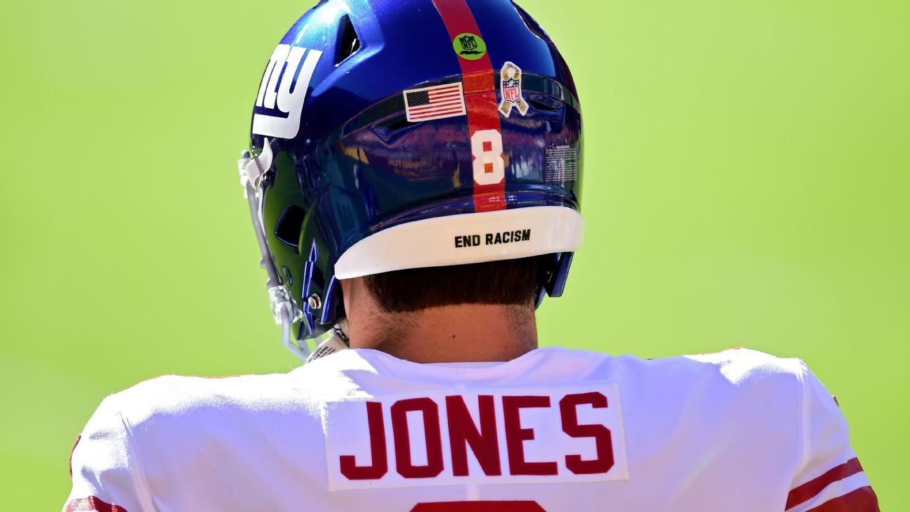 NFL Returns Social Justice Helmet Decals, End Zone Stencils