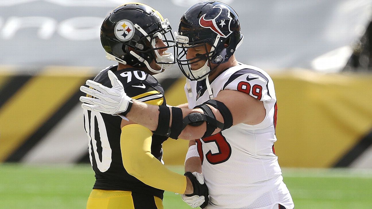 Texans' J.J. Watt would be 'stunned' if Steelers' T.J. Watt isn't