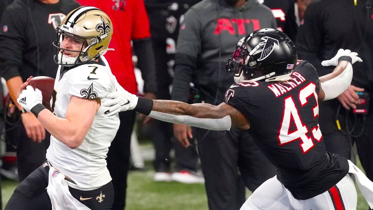 Taysom Hill leads New Orleans Saints over Atlanta Falcons 24-9