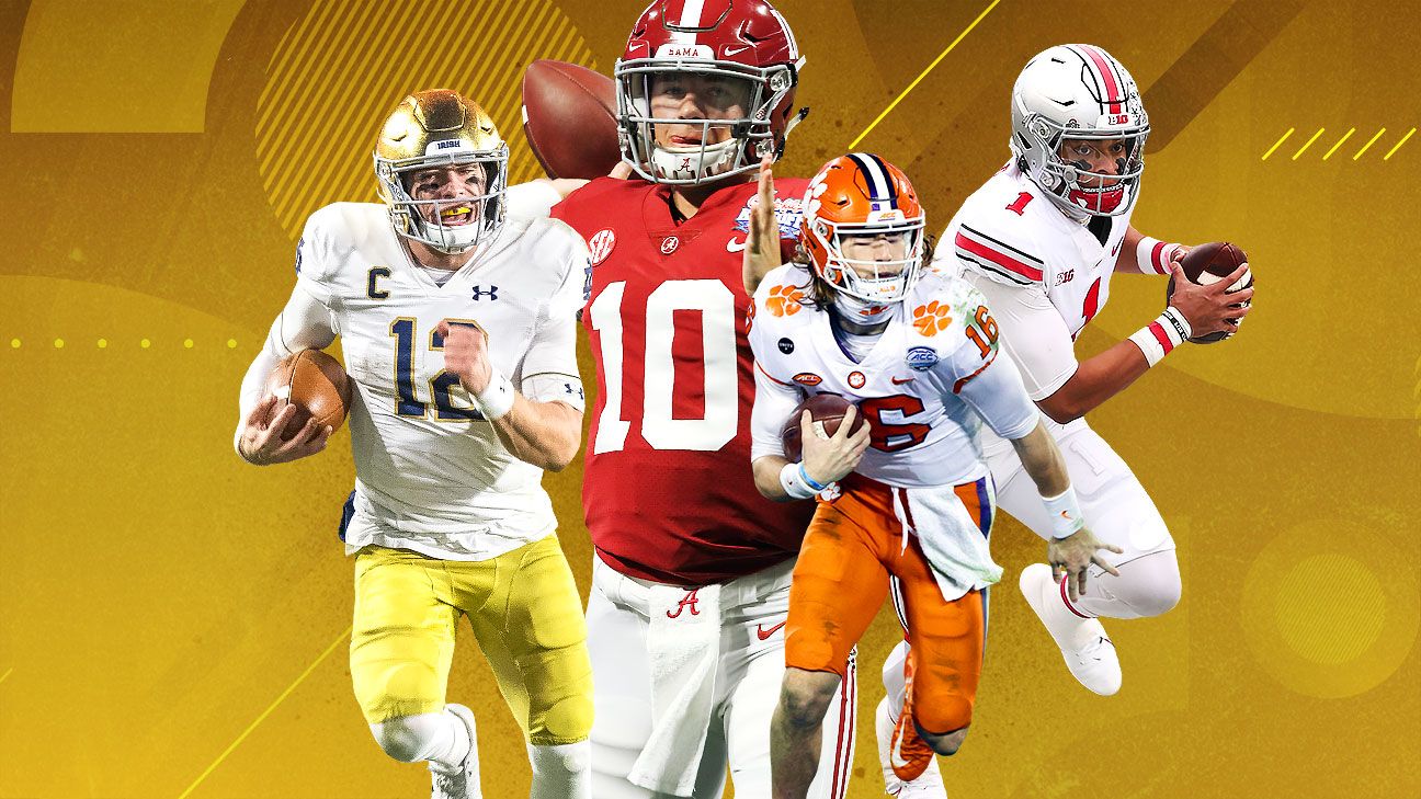 CFP matchups: Alabama vs. Notre Dame; Clemson vs. Ohio State