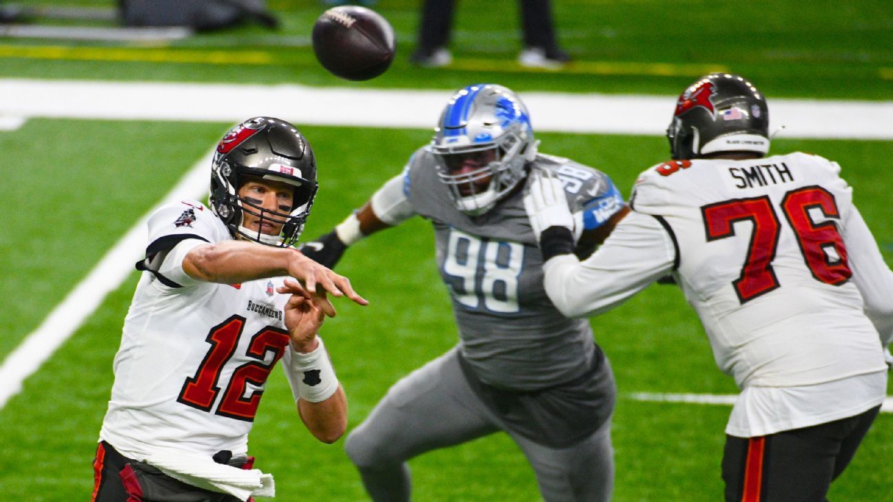 Brady-led Bucs beat Lions to end 13-year playoff drought