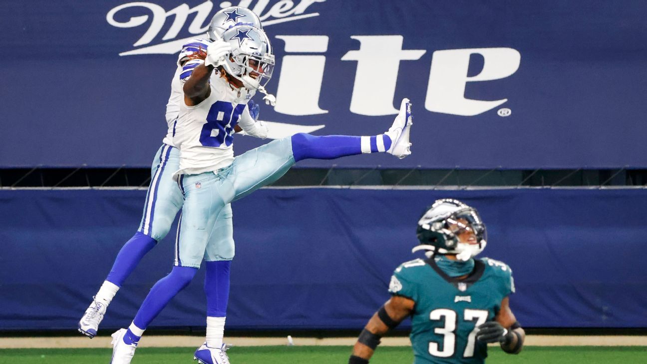 CeeDee Lamb's acrobatic catch and run gives Cowboys first touchdown - ESPN