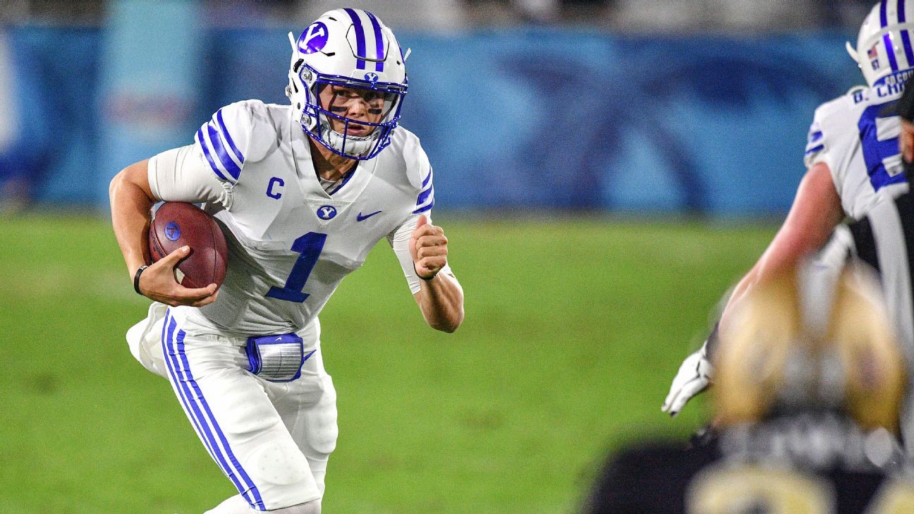 BYU Cougars QB Zach Wilson, likely first round pick, entering the NFL draft