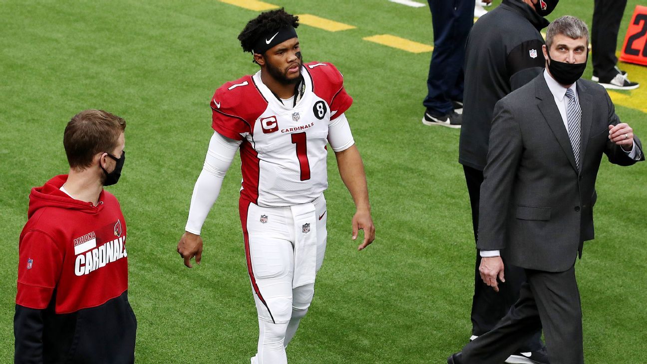 Arizona Cardinals QB Kyler Murray returns after ankle injury against the Los Angeles Rams
