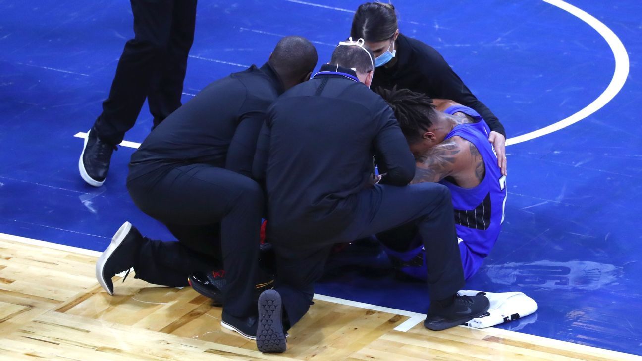 Markelle Fultz of the Orlando Magic suffers ACL at the end of the season