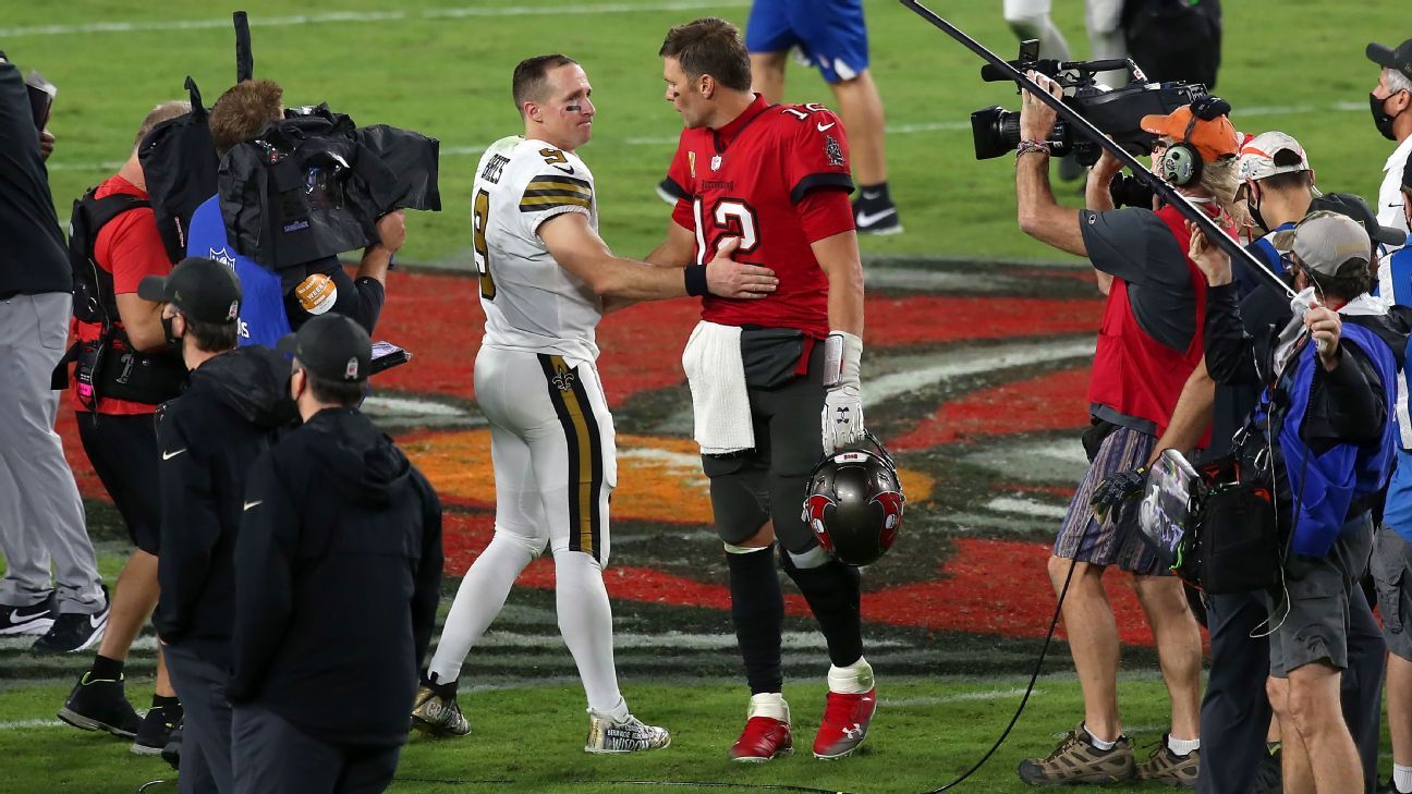 Drew Brees, Tom Brady provide historic backdrop to Saints and Buccaneers  season opener