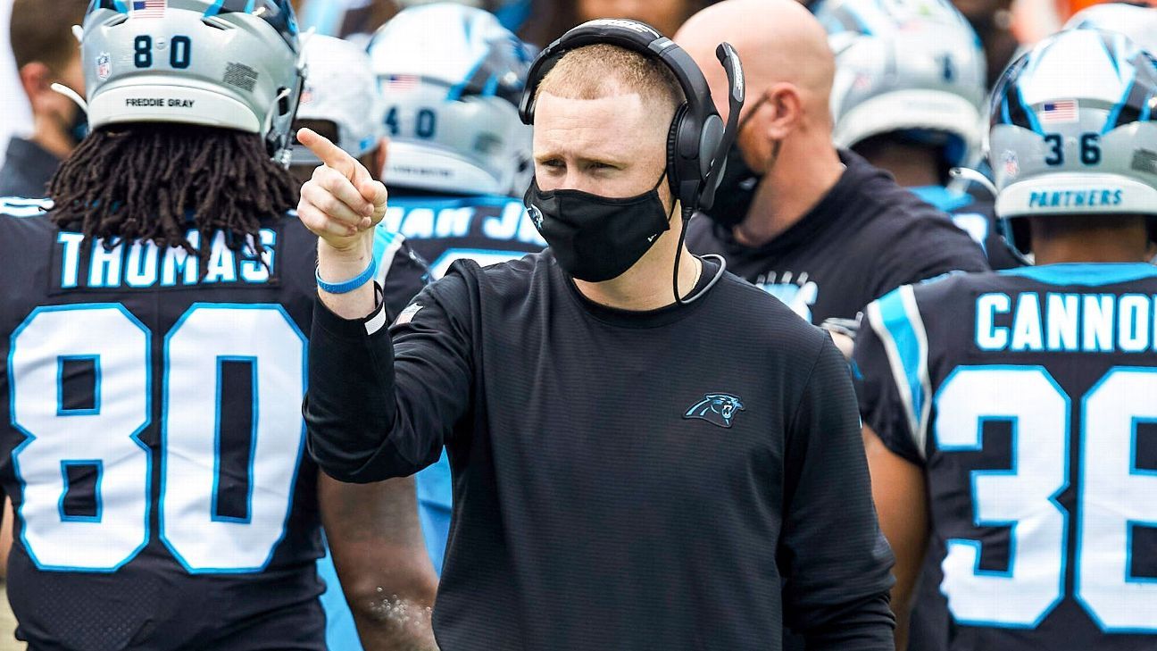 Carolina Panthers fire offensive coordinator Joe Brady with team sitting at 5-7