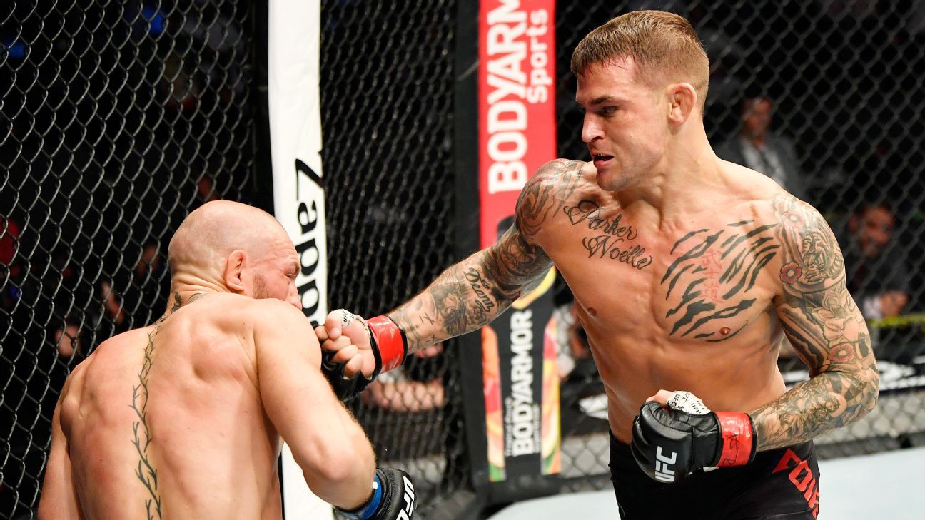 Dustin Poirier stuns Conor McGregor with TKO in round two at UFC 257