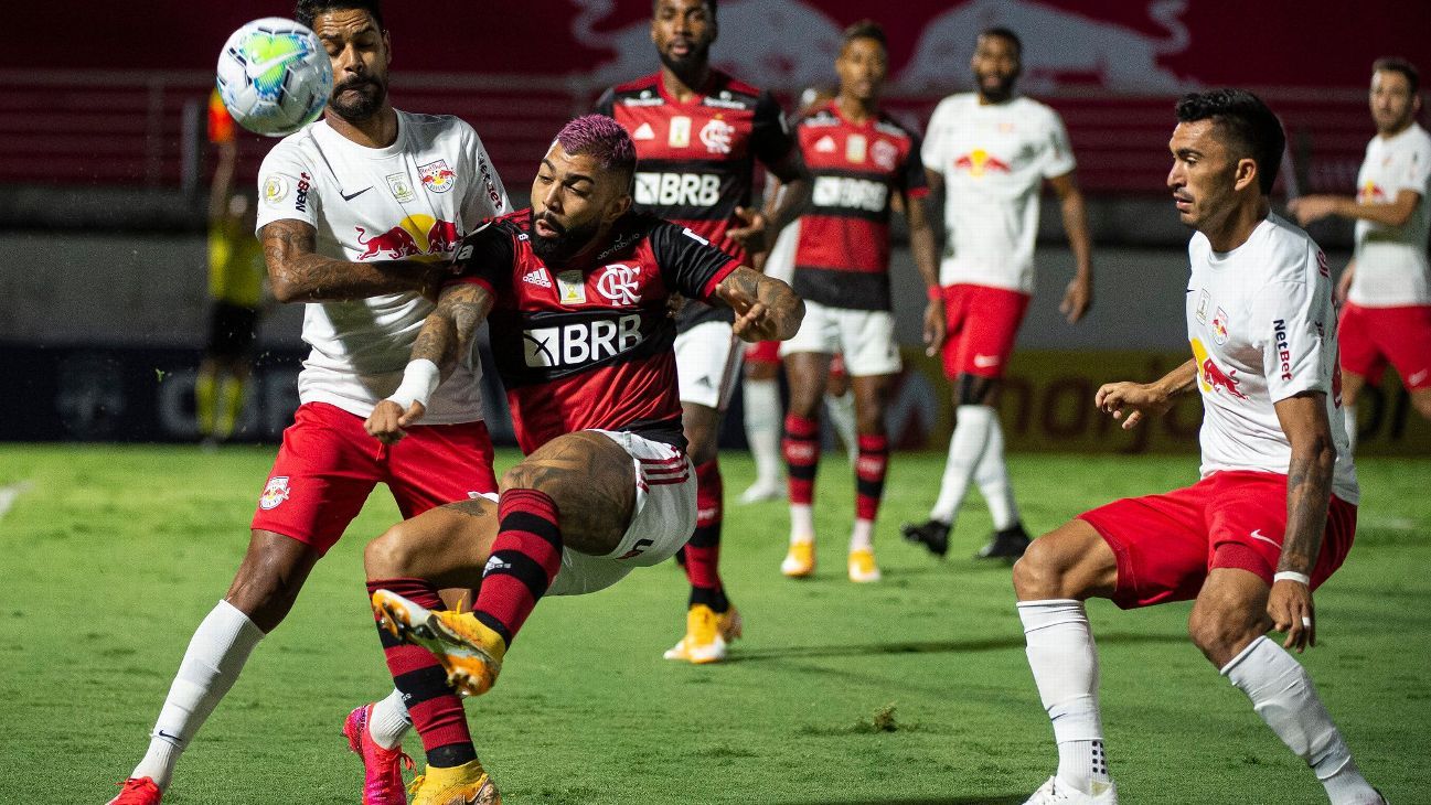 Flamengo empata com o Bragantino e perde chance de encostar no