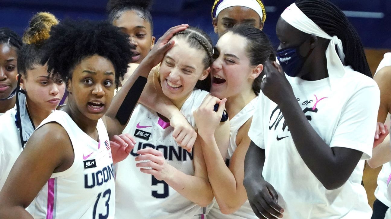 Paige Bueckers takes over to deliver UConn no.  2 to win in South Carolina no