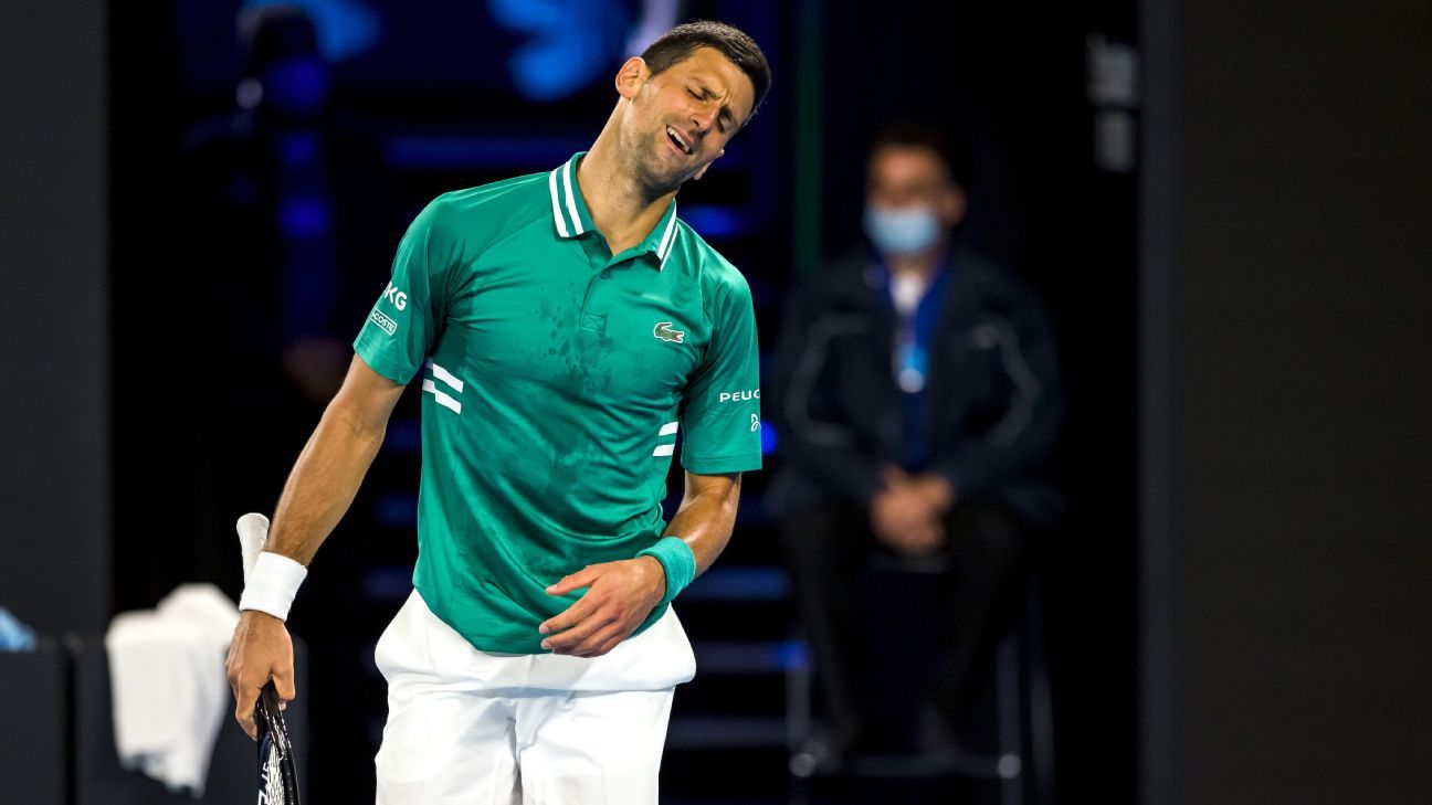 Novak Djokovic hurts, but don’t count him at the Australian Open