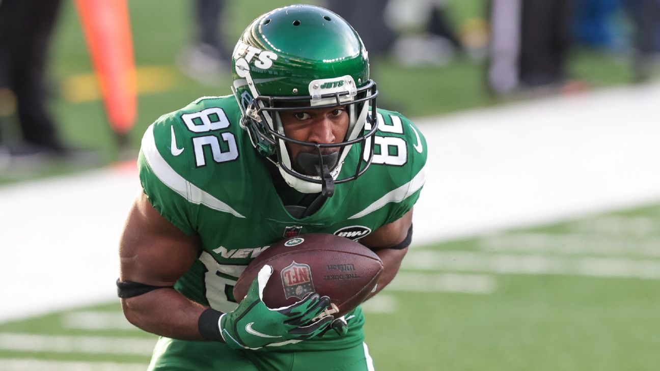 New York Jets wide receiver Jamison Crowder positive for COVID-19, source says