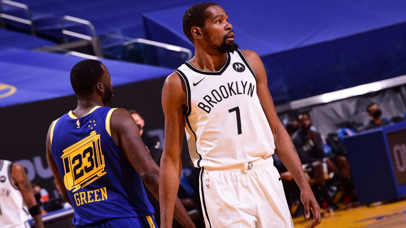 Kevin Durant scores 20 on his return to the Bay Area, while the Brooklyn Nets take down the Golden State Warriors