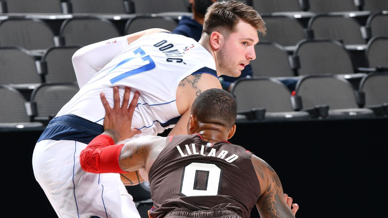 Let miss spoil Luka Doncic’s big night in Dallas Mavericks’ defeat to Portland Trail Blazers