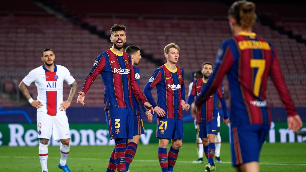 Gerard Piqué and Antoine Griezmann, from the live commercials in Barcelona at the Copa del Rey