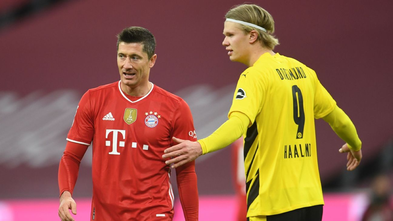 Robert Lewandowski reminds Erling Haaland of the Bundesliga hierarchy