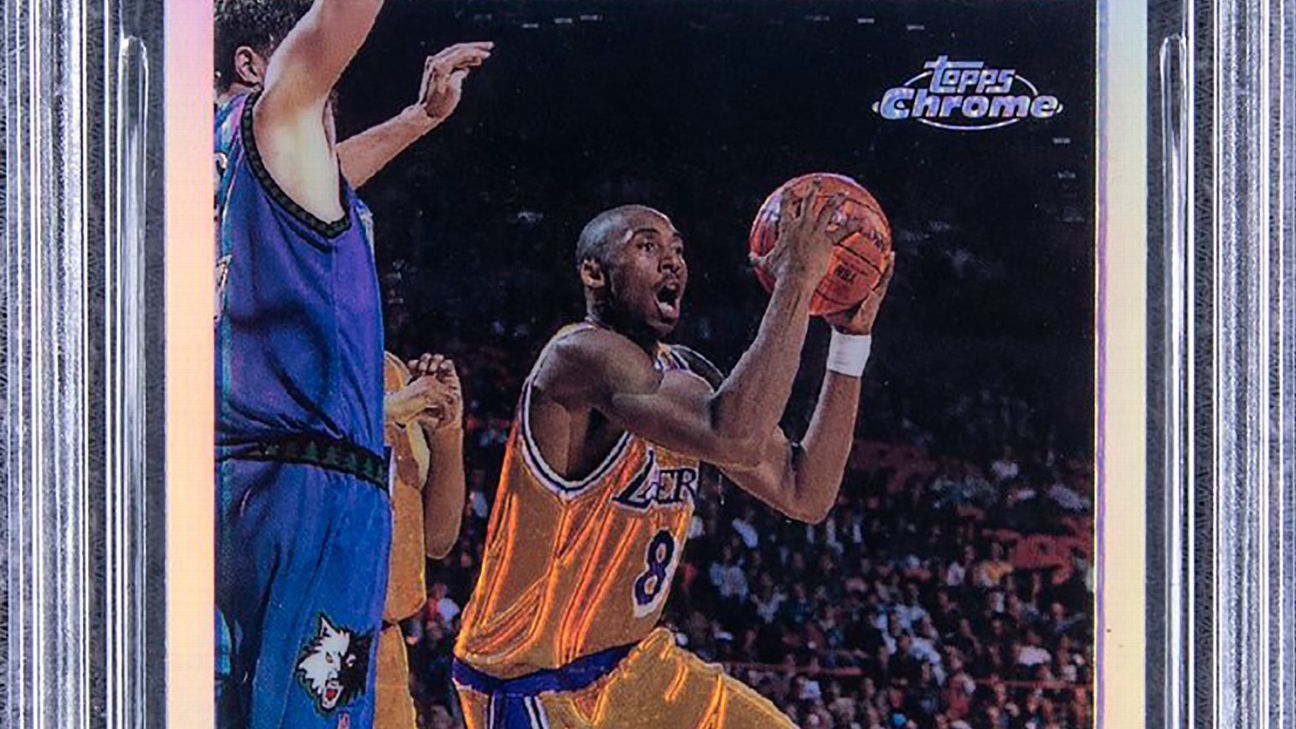 1996-97 Topps Basketball #138 Kobe Bryant Rookie Card